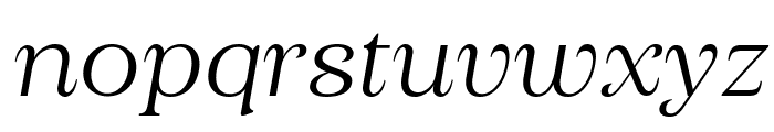 Gilded Masting Light Italic Font LOWERCASE