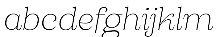 Gilded Masting Thin Italic Font LOWERCASE