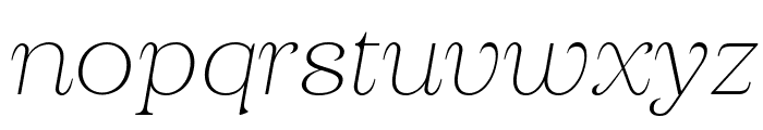 Gilded Masting Thin Italic Font LOWERCASE