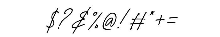 Gilkey-Italic Font OTHER CHARS