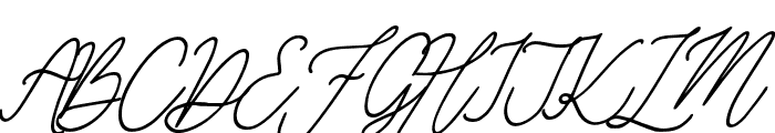 Gilkey-Italic Font UPPERCASE