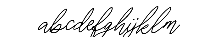 Gilkey-Italic Font LOWERCASE