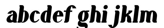Gillalo Bold Italic Font LOWERCASE