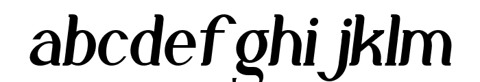 Gillalo Italic Font LOWERCASE