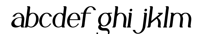 Gillalo Light Italic Font LOWERCASE