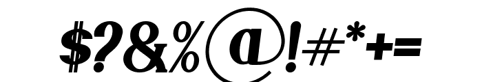 Gillalo Medium Italic Font OTHER CHARS