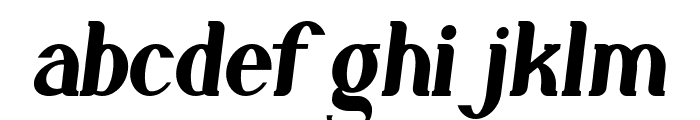 Gillalo Medium Italic Font LOWERCASE