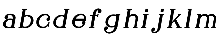 Gillion Bold Italic Font LOWERCASE