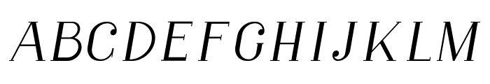 Gillion Italic Font UPPERCASE