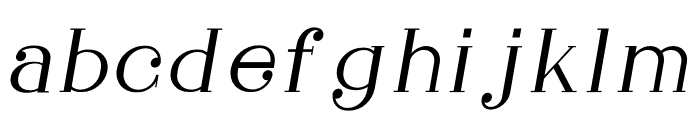 Gillion Italic Font LOWERCASE