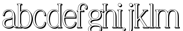 Gillmour-3DExtrudeReg Font LOWERCASE