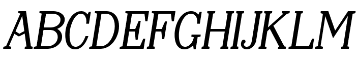 Gillmour Bold Italic Font UPPERCASE
