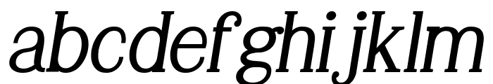 Gillmour Bold Italic Font LOWERCASE