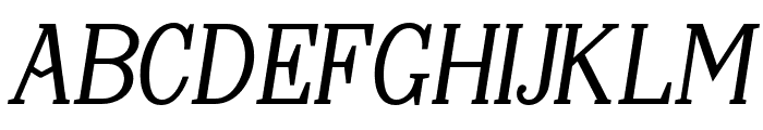 Gillmour-BoldItalic Font UPPERCASE