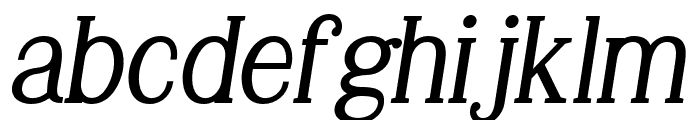 Gillmour-BoldItalic Font LOWERCASE