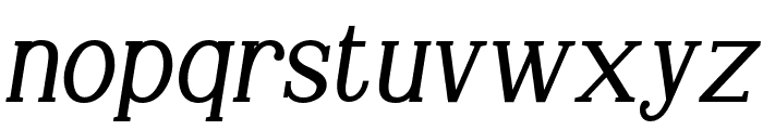 Gillmour-BoldItalic Font LOWERCASE