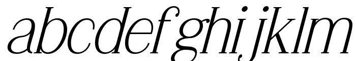 Gillmour-Italic Font LOWERCASE