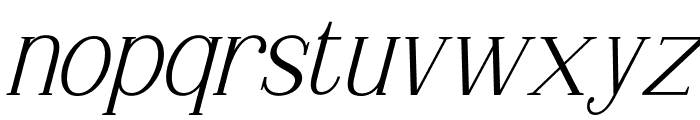 Gillmour-Italic Font LOWERCASE