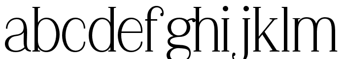 Gillmour-Regular Font LOWERCASE