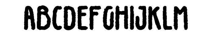 GillphongRough-Regular Font UPPERCASE