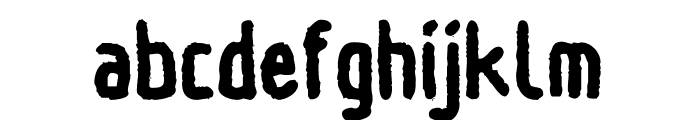 GillphongRough-Regular Font LOWERCASE