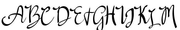 Gillter Signature Font UPPERCASE
