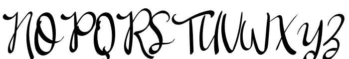 Gillter Signature Font UPPERCASE