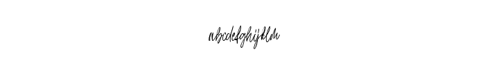 Gilly Fleurs Font LOWERCASE