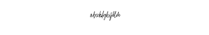GillyFleurs Font LOWERCASE