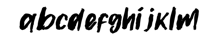 Gilmoore Rough Font LOWERCASE