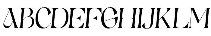 Giloste-Italic Font UPPERCASE