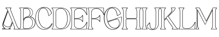 Giloste-Outline Font UPPERCASE