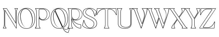 Giloste-Outline Font UPPERCASE