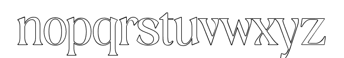 Giloste-Outline Font LOWERCASE