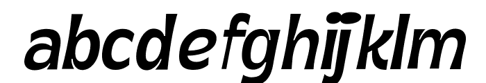 Gilton Thin Slanted Font LOWERCASE