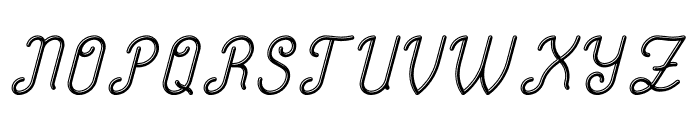 GinTonic Script Light Font UPPERCASE