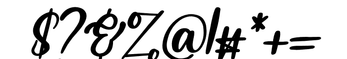 Gina Angle Italic Font OTHER CHARS
