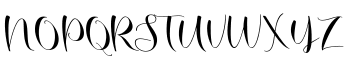 GinaScript-Regular Font UPPERCASE