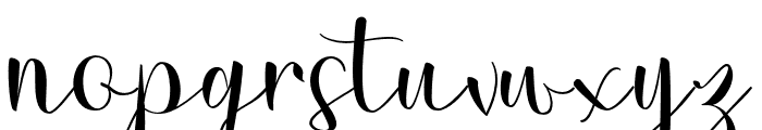 GinaScript-Regular Font LOWERCASE