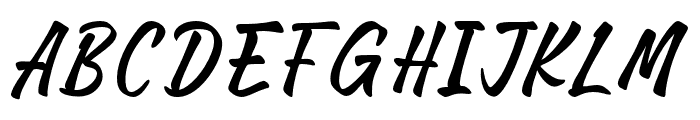 Gingba Vienta Regular Font UPPERCASE