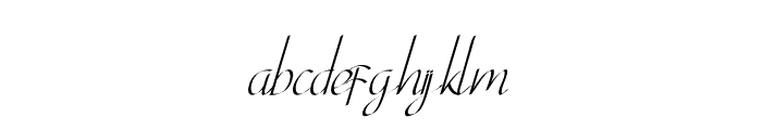 Ginger Spice Italic Font LOWERCASE
