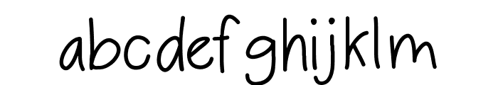 GingerMilk Font LOWERCASE