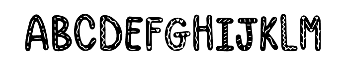 Gingerbead Font UPPERCASE