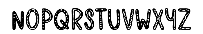 Gingerbead Font UPPERCASE