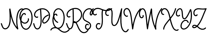 Gingerbel Font UPPERCASE