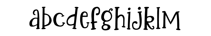 Gingers Slab Font LOWERCASE