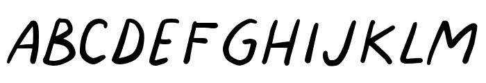 Gingerstraw-Regular Font UPPERCASE