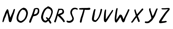 Gingerstraw-Regular Font UPPERCASE