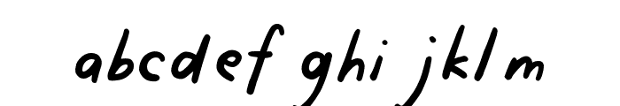 Gingerstraw-Regular Font LOWERCASE