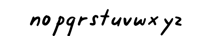 Gingerstraw-Regular Font LOWERCASE